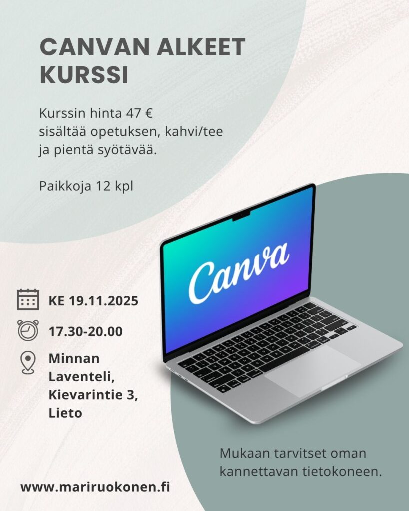 Canva kurssi Liedossa